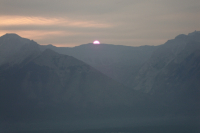Sunrise from Tunnel Mountain in Banff