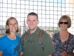 Alonna, Ben, Mom at the top of the Bell Tower