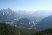 View of the town of Banff