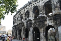 Ancient Roman arena in Nimes, France