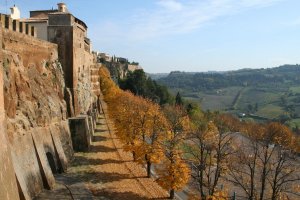 The town walls of Orvieto