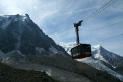 Cable Car ride up Aiguille du Midi