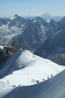 Hikers at the top