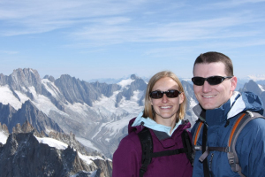 Ben and Alonna in the Alps