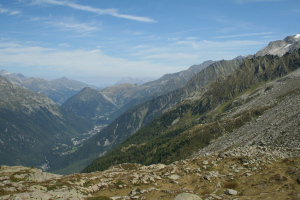 We hiked across this ridge