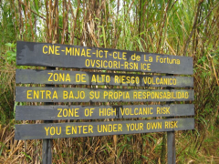 Hiking near the volcano