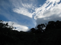 Smoke from the volcano