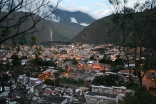 Baños at dusk