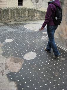 Ancient mosaic floor
