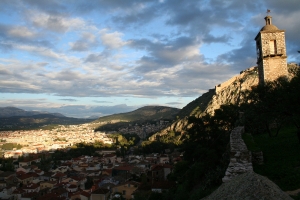 Beautiful sunset in Nafplio, Greece