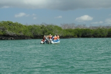 The dinghy\'s that took us to and from shore