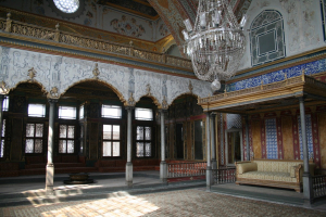 The Sultan\'s recieving room at Topkapi