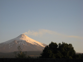 Active volcano outside Pucon, Chile
