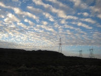 Sunset from the bus