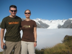 Ben & Alonna - above the clouds in New Zealand