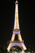 Eiffel Tower sparkling