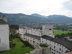Looking down from the fortress tower