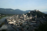 View of Salzburg from nearby hill
