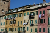 Such a typical view in Europe - hanging clothes out to dry