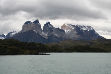 The cool two-tone mountains of Torres del Paine
