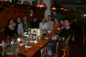 Dinner with Katy\'s friends
