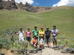 Part of the biking group