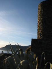 Castle tower in Vernazza