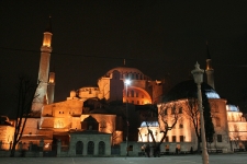 Hagia Sophia at night