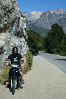 Ben on our rented moped