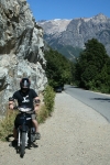 Ben on our rented moped