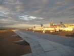 Landing in San Jose Airport