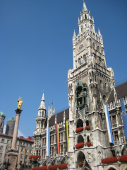Neogothic \"New Rathaus\" in Munich