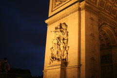 Arc de Triomphe at night