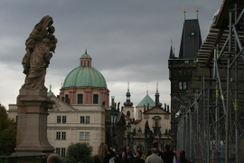 Charles Bridge (partially under construction)