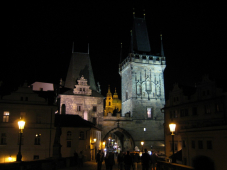 Prague at night