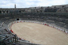 Ancient Roman arena in Nimes, France