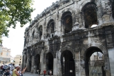 Ancient Roman arena in Nimes, France