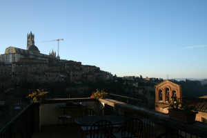 View from hotel terrace
